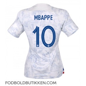Frankrig Kylian Mbappe #10 Udebanetrøje Dame VM 2022 Kortærmet